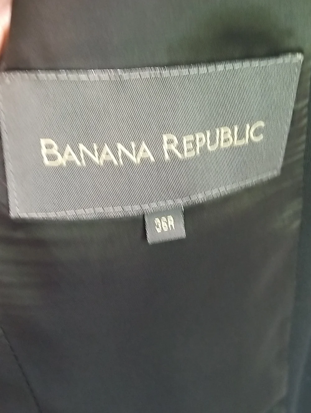 Banana Republic mens suit 36R pants 29R black cuffed pants EUC